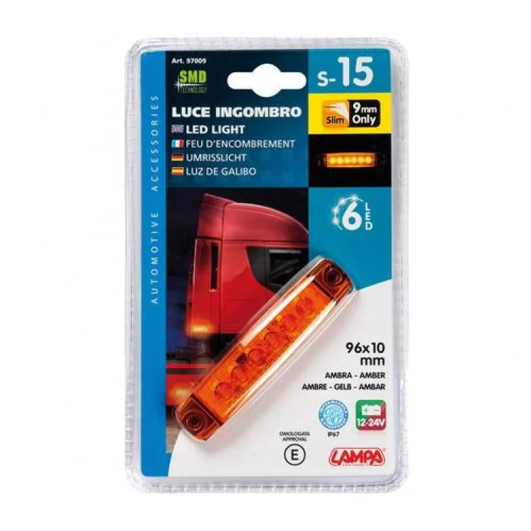 ΦΩΣ ΟΓΚΟΥ 6LED ΠΟΡΤΟΚΑΛΙ 12/24V 96mm ΑΔΙΑΒΡΟΧΟ 1ΤΕΜ. ΦΩΣ ΟΓΚΟΥ 6LED ΠΟΡΤΟΚΑΛΙ 12/24V 96mm ΑΔΙΑΒΡΟΧΟ 1ΤΕΜ.