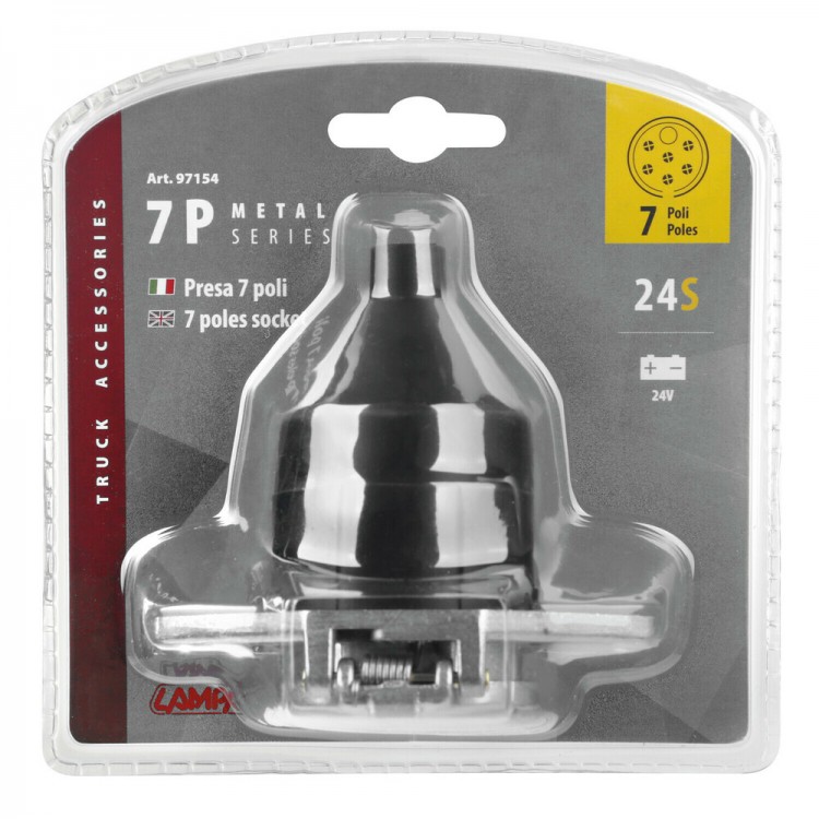 ΠΡΙΖΑ ΚΟΤΣΑΔΟΡΟΥ ΜΕΤΑΛΛΙΚΗ ΑΣΗΜΙ 24S 24V 7PIN ISO 3731 ΠΡΙΖΑ ΚΟΤΣΑΔΟΡΟΥ ΜΕΤΑΛΛΙΚΗ ΑΣΗΜΙ 24S 24V 7PIN ISO 3731