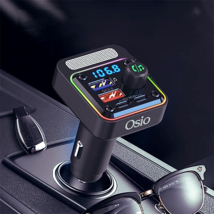 FM TRANSMITTER ΑΝΑΠΤΗΡΑ 12V ΜΕ BLUETOOTH OFT-4260BT ΦΟΡΤΙΣΤΗ USB TYPE-A + USB TYPE-C OSIO FM TRANSMITTER ΑΝΑΠΤΗΡΑ 12V ΜΕ BLUETOOTH OFT-4260BT ΦΟΡΤΙΣΤΗ USB TYPE-A + USB TYPE-C OSIO