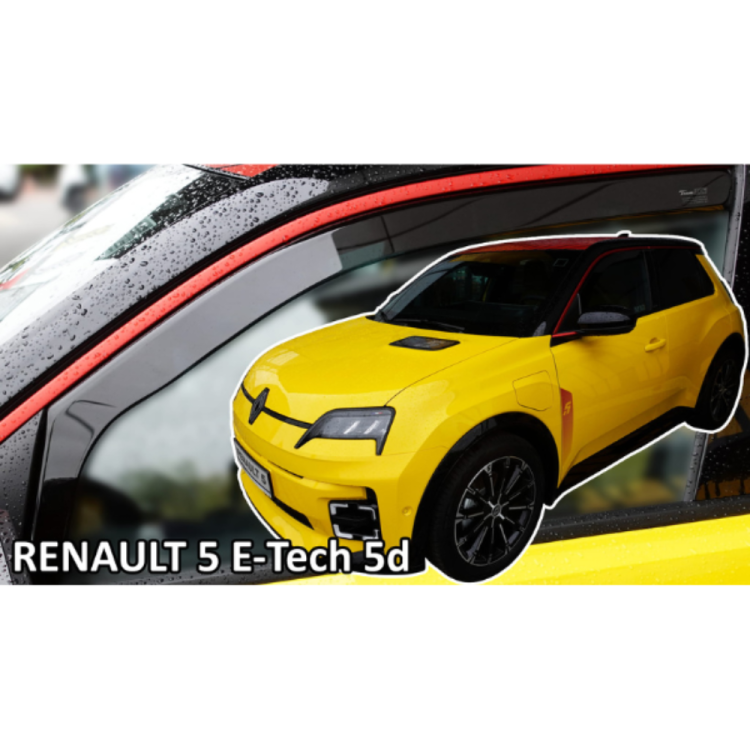 ΑΝΕΜΟΘΡΑΥΣΤΕΣ ΓΙΑ RENAULT 5 E-TECH ELECTRIC 5D 2024+ ΖΕΥΓΑΡΙ ΑΠΟ ΕΥΚΑΜΠΤΟ ΦΙΜΕ ΠΛΑΣΤΙΚΟ HEKO - 2 ΤΕΜ. ΑΝΕΜΟΘΡΑΥΣΤΕΣ ΓΙΑ RENAULT 5 E-TECH ELECTRIC 5D 2024+ ΖΕΥΓΑΡΙ ΑΠΟ ΕΥΚΑΜΠΤΟ ΦΙΜΕ ΠΛΑΣΤΙΚΟ HEKO - 2 ΤΕΜ.