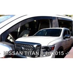 ΑΝΕΜΟΘΡΑΥΣΤΕΣ ΓΙΑ NISSAN TITAN 4D 2015+ ΣΕΤ ΑΥΤΟΚΙΝΗΤΟΥ ΑΠΟ ΕΥΚΑΜΠΤΟ ΦΙΜΕ ΠΛΑΣΤΙΚΟ HEKO - 4 ΤΕΜ.