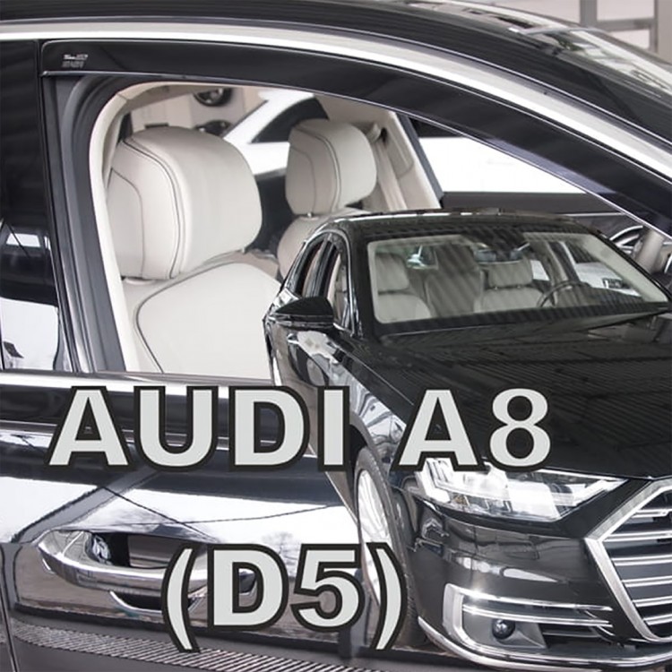 ΑΝΕΜΟΘΡΑΥΣΤΕΣ ΓΙΑ AUDI A8 D5 4D 2017-2021 ΖΕΥΓΑΡΙ ΑΠΟ ΕΥΚΑΜΠΤΟ ΦΙΜΕ ΠΛΑΣΤΙΚΟ HEKO - 2 ΤΕΜ.