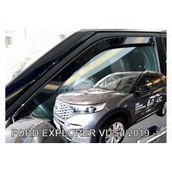 ΑΝΕΜΟΘΡΑΥΣΤΕΣ ΓΙΑ FORD EXPLORER 5D 2019+  ΖΕΥΓΑΡΙ ΑΠΟ ΕΥΚΑΜΠΤΟ ΦΙΜΕ ΠΛΑΣΤΙΚΟ HEKO - 2 ΤΕΜ.