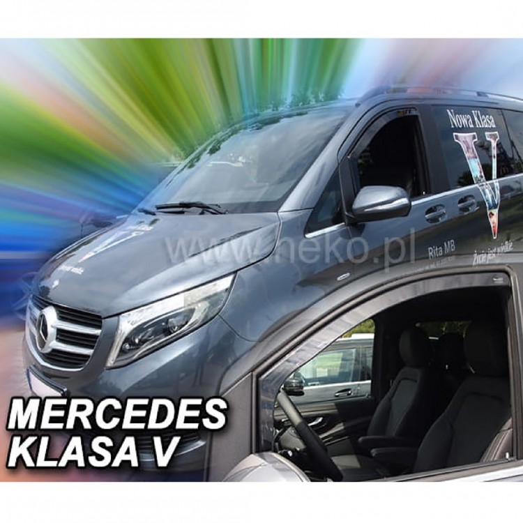 ΑΝΕΜΟΘΡΑΥΣΤΕΣ ΓΙΑ MERCEDES VITO KLAS V W447 2014+ ΖΕΥΓΑΡΙ ΑΠΟ ΕΥΚΑΜΠΤΟ ΦΙΜΕ ΠΛΑΣΤΙΚΟ HEKO - 2 ΤΕΜ.