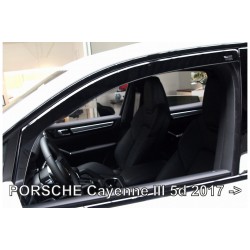 ΑΝΕΜΟΘΡΑΥΣΤΕΣ ΓΙΑ PORSCHE CAYENNE 5D 2017+  ΖΕΥΓΑΡΙ ΑΠΟ ΕΥΚΑΜΠΤΟ ΦΙΜΕ ΠΛΑΣΤΙΚΟ HEKO - 2 ΤΕΜ.