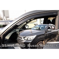 ΑΝΕΜΟΘΡΑΥΣΤΕΣ ΓΙΑ SSANGYONG MUSSO 4D 2018+ ΖΕΥΓΑΡΙ ΑΠΟ ΕΥΚΑΜΠΤΟ ΦΙΜΕ ΠΛΑΣΤΙΚΟ HEKO - 2 ΤΕΜ.