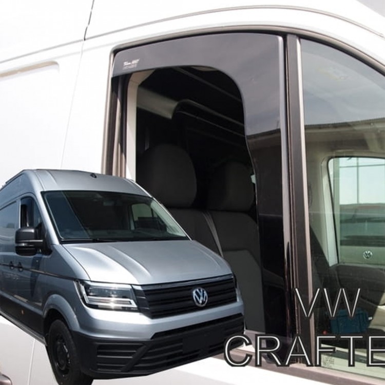 ΑΝΕΜΟΘΡΑΥΣΤΕΣ ΓΙΑ VW CRAFTER 2017+ ΖΕΥΓΑΡΙ ΑΠΟ ΕΥΚΑΜΠΤΟ ΦΙΜΕ ΠΛΑΣΤΙΚΟ HEKO - 2 ΤΕΜ.