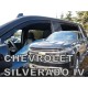 ΑΝΕΜΟΘΡΑΥΣΤΕΣ ΓΙΑ CHEVROLET SILVERADO 4D 2019+ ΣΕΤ ΑΥΤΟΚΙΝΗΤΟΥ ΑΠΟ ΕΥΚΑΜΠΤΟ ΦΙΜΕ ΠΛΑΣΤΙΚΟ HEKO - 4 ΤΕΜ.