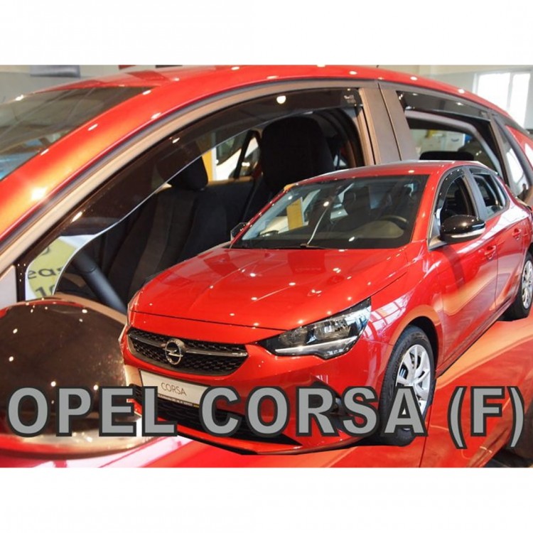 ΑΝΕΜΟΘΡΑΥΣΤΕΣ ΓΙΑ OPEL CORSA F 5D 2019+ / PEUGEOT 208 5D 2019+ ΣΕΤ ΑΥΤΟΚΙΝΗΤΟΥ ΑΠΟ ΕΥΚΑΜΠΤΟ ΦΙΜΕ ΠΛΑΣΤΙΚΟ HEKO - 4 ΤΕΜ.