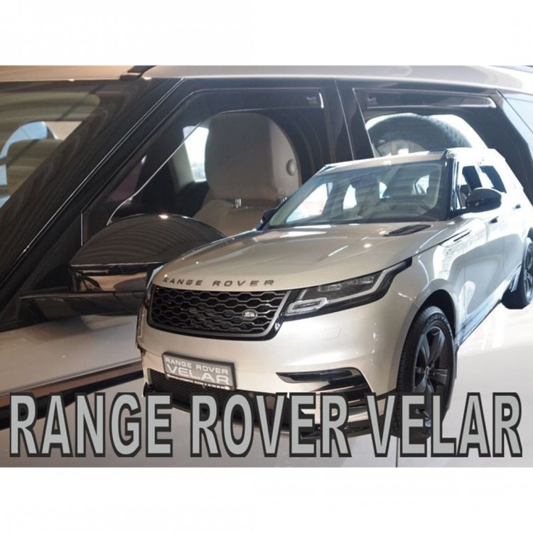 ΑΝΕΜΟΘΡΑΥΣΤΕΣ ΓΙΑ LAND ROVER RANGE ROVER VELAR 5D 2017+ ΣΕΤ ΑΥΤΟΚΙΝΗΤΟΥ ΑΠΟ ΕΥΚΑΜΠΤΟ ΦΙΜΕ ΠΛΑΣΤΙΚΟ HEKO - 4 ΤΕΜ.