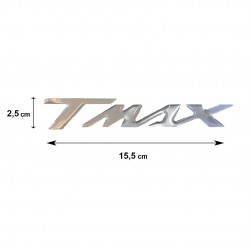 YAMAHA T-MAX ΑΥΤΟΚΟΛΛΗΤΟ 15,5 Χ 2,5 cm ΧΡΩΜΙΟ ΜΕ ΕΠΙΚΑΛΥΨΗ ΕΠΟΞΕΙΔΙΚΗΣ ΡΥΤΙΝΗΣ (ΥΓΡΟ ΓΥΑΛΙ) - 1 ΤΕΜ.