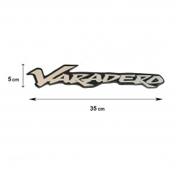 HONDA VARADERO ΑΥΤΟΚΟΛΛΗΤΟ 35 Χ 5 cm ΜΑΥΡΟ/ΧΡΩΜΙΟ ΜΕ ΕΠΙΚΑΛΥΨΗ ΕΠΟΞΕΙΔΙΚΗΣ ΡΥΤΙΝΗΣ (ΥΓΡΟ ΓΥΑΛΙ) - 1 ΤΕΜ.