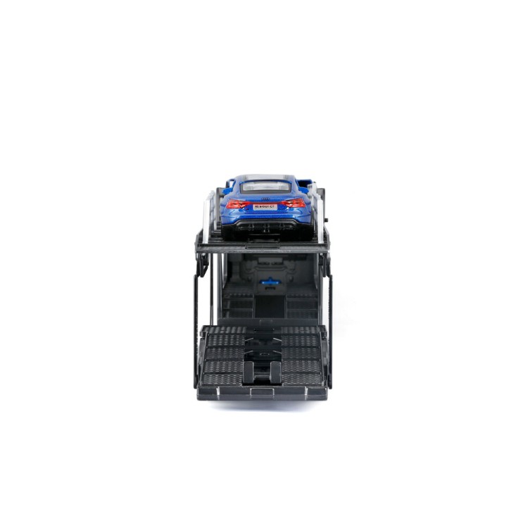 Lampa - Μινιατούρα νταλίκα Iveco S-Way με καρότσα αυτοκινήτων & Audi RS E-Tron 1:43 Burago - 1 τεμ. (L.BU31475)