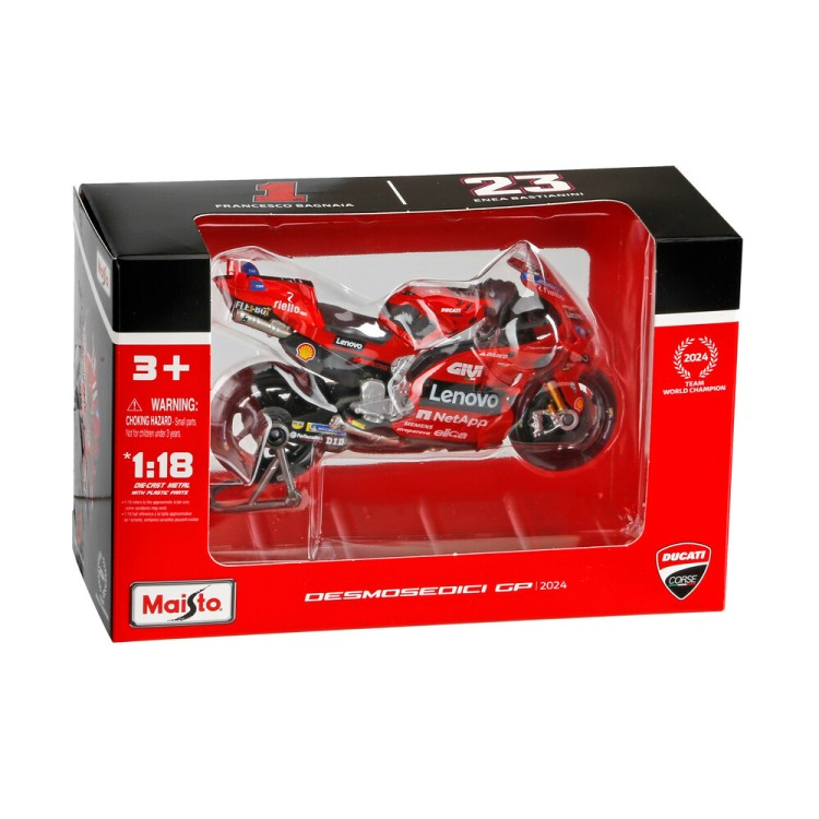 ΜΙΝΙΑΤΟΥΡΑ MOTO DUCATI LENOVO TEAM 2024 1:18 BURAGO LAMPA 1ΤΕΜ. ΜΙΝΙΑΤΟΥΡΑ MOTO DUCATI LENOVO TEAM 2024 1:18 BURAGO LAMPA 1ΤΕΜ.