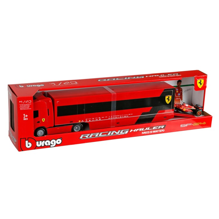 ΜΙΝΙΑΤΟΥΡΑ ΝΤΑΛΙΚΑ FERRARI IVECO S-WAY 570 LECLERC 1:43 BURAGO LAMPA 1ΤΕΜ.