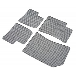 Cik - ΠΑΤΑΚΙΑ ΑΥΤΟΚΙΝΗΤΟΥ ΑΠΟ ΛΑΣΤΙΧΟ ΓΙΑ CITROEN C3 2010-2017 / DS3 2010-2019 ΣΕ ΜΑΥΡΟ ΧΡΩΜΑ ΜΕ ΚΟΥΜΠΩΜΑΤΑ - 4 ΤΕΜ. (RM.CI.0002/CK)