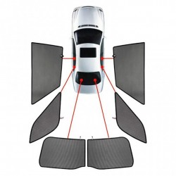 CarShades - ΚΟΥΡΤΙΝΑΚΙΑ ΜΑΡΚΕ CAR SHADES ΓΙΑ OPEL CROSSLAND X 5D 2017> - 6 ΤΕΜ. (PVC.VAU-CROS-5-A)