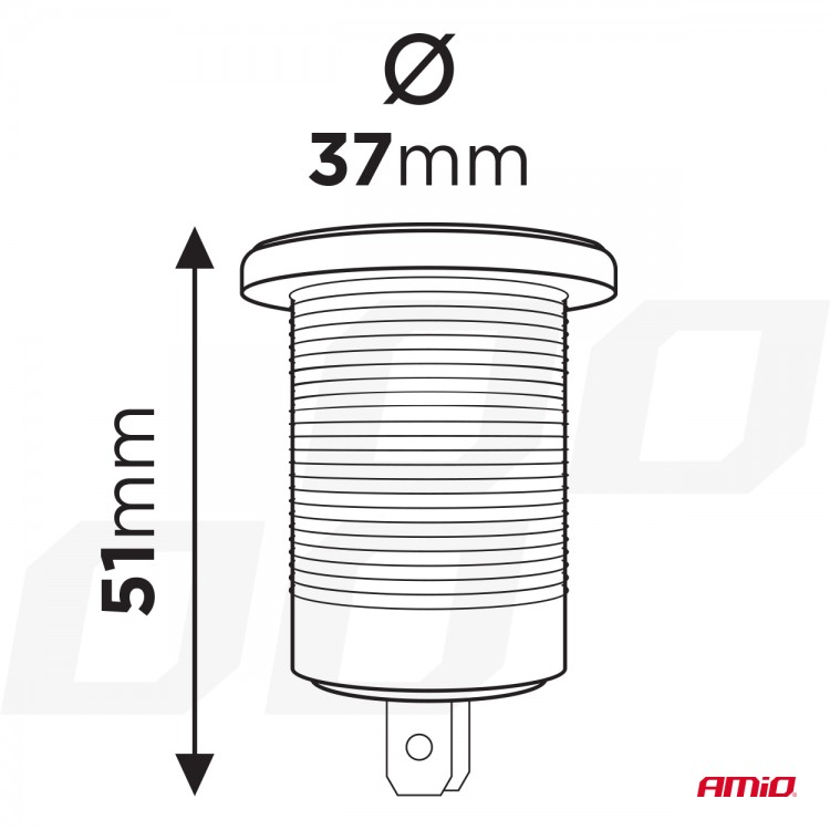Amio - ΠΡΙΖΑ ΦΟΡΤΙΣΗΣ ΜΕ 2 ΘΥΡΕΣ USB + TYPE C ΚΑΙ ΚΑΠΑΚΙ ΚΟΚΚΙΝΗ 12/24V 5-12V 3.0A QUICK CHARGER MOD-09 -1 ΤΕΜ. (02859/AM) Amio - ΠΡΙΖΑ ΦΟΡΤΙΣΗΣ ΜΕ 2 ΘΥΡΕΣ USB + TYPE C ΚΑΙ ΚΑΠΑΚΙ ΚΟΚΚΙΝΗ 12/24V 5-12V 3.0A QUICK CHARGER MOD-09 -1 ΤΕΜ. (02859/AM)
