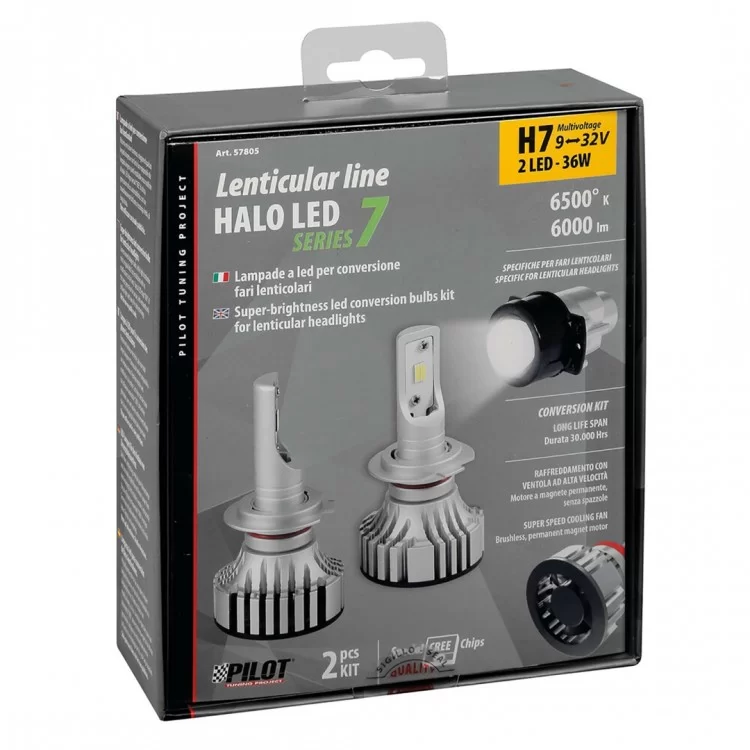 H7 9-32V 6.500K 6.000lm 72W PX26d HALO LED KIT SERIE 7 COMPAC 2ΤΕΜ (ΓΙΑ ΠΡΟΤΖΕΚΤΟΡΕΣ ΑΛΟΓΟΝΟΥ) H7 9-32V 6.500K 6.000lm 72W PX26d HALO LED KIT SERIE 7 COMPAC 2ΤΕΜ (ΓΙΑ ΠΡΟΤΖΕΚΤΟΡΕΣ ΑΛΟΓΟΝΟΥ)