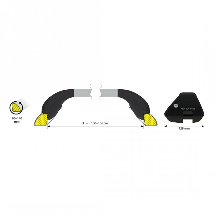 ΜΠΑΡΑ SNAP-FIT ΑΛΟΥΜΙΝΙΟΥ ΤΗΛΕΣΚΟΠΙΚΗ 2 100-136cm ΜΕ ΚΛΕΙΔΙ ΠΛΗΡΕΣ ΣΕΤ ΜΕ ΠΟΔΙΑ 2ΤΕΜ. (ΤΥΠΟΥ SW)