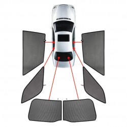 CarShades - ΚΟΥΡΤΙΝΑΚΙΑ  CAR SHADES ΓΙΑ FIAT PANDA 5D 2012+ - 6 ΤΕΜ. (PVC.FIA-PAND-5-B)