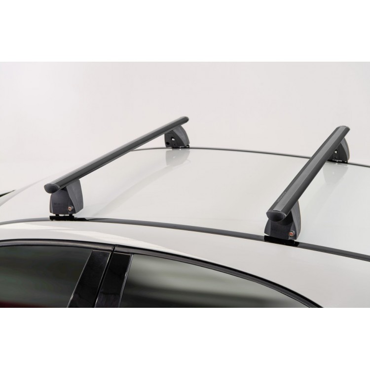 ΜΠΑΡΕΣ ΟΡΟΦΗΣ ΑΛΟΥΜΙΝΙΟΥ DELTA M BLACK 123 cm ROOF RACK ΣΕΤ ΣΕ ΜΑΥΡΟ ΧΡΩΜΑ ΜΕ ΠΡΟΣΤΑΤΕΥΤΙΚΑ ΚΑΠΑΚΙΑ ΑΚΡΩΝ ΓΙΑ ΑΠΛΗ ΟΡΟΦΗ MENABO - 2 ΤΕΜ.