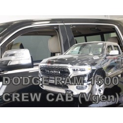 ΑΝΕΜΟΘΡΑΥΣΤΕΣ ΓΙΑ DODGE RAM 1500 CREW CAB (ΔΙΠΛΟΚΑΜΠΙΝΟ) 4D 2019+ ΣΕΤ ΑΥΤΟΚΙΝΗΤΟΥ ΑΠΟ ΕΥΚΑΜΠΤΟ ΦΙΜΕ ΠΛΑΣΤΙΚΟ HEKO - 4 ΤΕΜ.