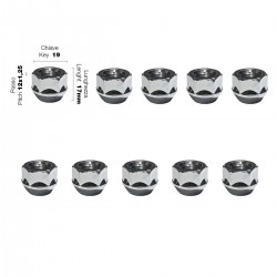 Simoni Racing - ΠΑΞΙΜΑΔΙ ΚΩΝΙΚΟ 12χ1,25 (17mm) (19) 10ΤΕΜ. Simoni Racing - ΠΑΞΙΜΑΔΙ ΚΩΝΙΚΟ 12χ1,25 (17mm) (19) 10ΤΕΜ.