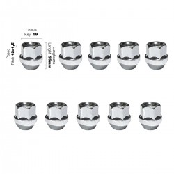 Simoni Racing - ΠΑΞΙΜΑΔΙ ΚΩΝΙΚΟ 12χ1,50 (25mm) (19) 10ΤΕΜ. Simoni Racing - ΠΑΞΙΜΑΔΙ ΚΩΝΙΚΟ 12χ1,50 (25mm) (19) 10ΤΕΜ.