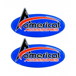 ΔΙΑΦΗΜΙΣΤΙΚΑ ΑΥΤΟΚΟΛΛΗΤΑ AMERICAT ΜΠΛΕ 2ΤΕΜ.