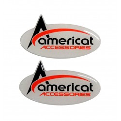 ΔΙΑΦΗΜΙΣΤΙΚΑ ΑΥΤΟΚΟΛΛΗΤΑ AMERICAT ΓΚΡΙ 2ΤΕΜ.