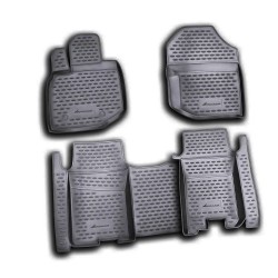 ΠΑΤΑΚΙΑ ΣΕ ΣΚΑΦΗ TPE ΛΑΣΤΙΧΟ ΓΙΑ HONDA JAZZ 10/2008-2015  ΣΕ ΜΑΥΡΟ ΧΡΩΜΑ NOVLINE - 4 ΤΕΜ.