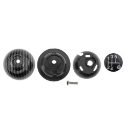 ΠΟΜΟΛΟ ΤΑΧΥΤΗΤΩΝ  ΜΕ ΕΝΔΕΙΞΗ 5 ΤΑΧΥΤΗΤΩΝ CARBON LOOK ΓΙΑ FIAT 500 2007+ NTY - 1 τεμ.