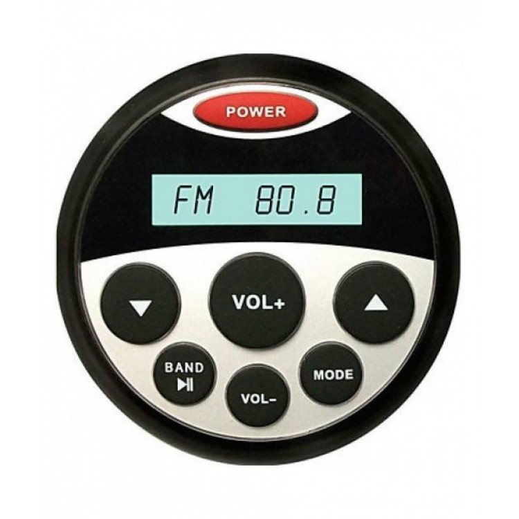 HASDA MP3 PLAYER 87mm 4x40W ΜΕ ΡΑΔΙΟΦΩΝΟ/USB/BLUETOOTH (ΑΔΙΑΒΡΟΧΟ/ΣΤΡΟΓΓΥΛΟ/ΜΑΥΡΟ)