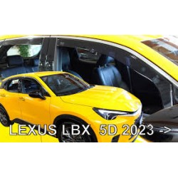ΑΝΕΜΟΘΡΑΥΣΤΕΣ ΓΙΑ LEXUS LBX 5D 2023+ ΣΕΤ ΑΥΤΟΚΙΝΗΤΟΥ ΑΠΟ ΕΥΚΑΜΠΤΟ ΦΙΜΕ ΠΛΑΣΤΙΚΟ HEKO - 4 ΤΕΜ.