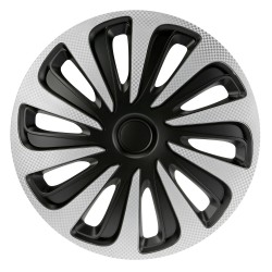 Lampa - Τάσι Αυτοκινήτου 13’’ Kojin Carbon TECH-ONE από υλικό ABS Ασημί / Μαύρο - 1 TEM (L3147.1)
