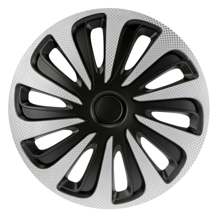 Lampa - Σετ Τάσια Αυτοκινήτου 13’’ Kojin Carbon TECH-ONE από υλικό ABS Ασημί / Μαύρο - 4 TEM (L3147.7) Lampa - Σετ Τάσια Αυτοκινήτου 13’’ Kojin Carbon TECH-ONE από υλικό ABS Ασημί / Μαύρο - 4 TEM (L3147.7)