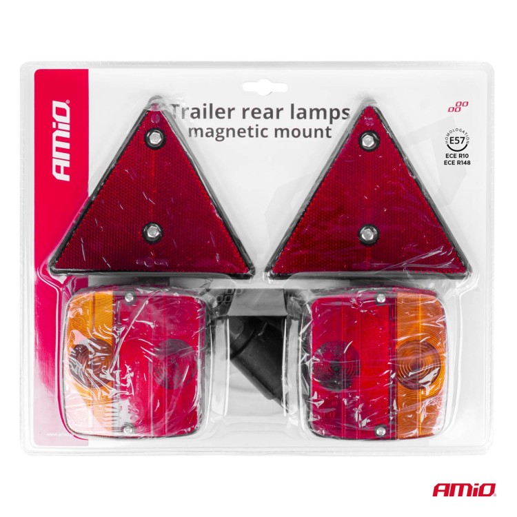 Amio – Φανάρια Τρέιλερ Μαγνητικά 12V με 7-PIN ISO & Ανακλαστικά Τρίγωνα για Ασφαλή Σήμανση & Ορατότητα – 2 Τεμ. (02095/AM) Amio – Φανάρια Τρέιλερ Μαγνητικά 12V με 7-PIN ISO & Ανακλαστικά Τρίγωνα για Ασφαλή Σήμανση & Ορατότητα – 2 Τεμ. (02095/AM)