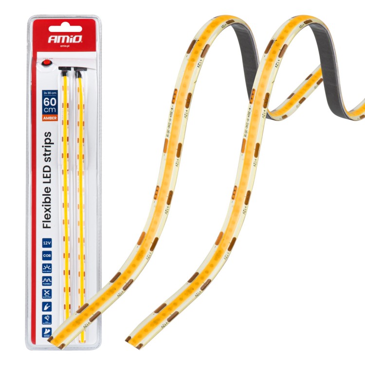 Amio – Ταινία LED COB 12V Πορτοκαλί 2x30cm Flexible για Εντυπωσιακό Εσωτερικό Φωτισμό & Easy Install – Σετ 2 Τεμ. (04572/AM) Amio – Ταινία LED COB 12V Πορτοκαλί 2x30cm Flexible για Εντυπωσιακό Εσωτερικό Φωτισμό & Easy Install – Σετ 2 Τεμ. (04572/AM)