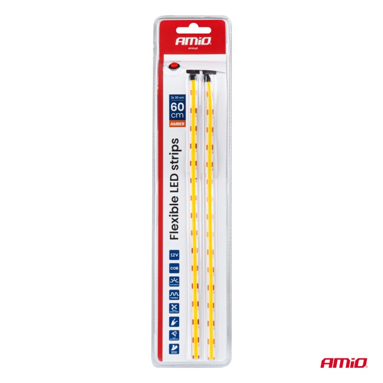 Amio – Ταινία LED COB 12V Πορτοκαλί 2x30cm Flexible για Εντυπωσιακό Εσωτερικό Φωτισμό & Easy Install – Σετ 2 Τεμ. (04572/AM) Amio – Ταινία LED COB 12V Πορτοκαλί 2x30cm Flexible για Εντυπωσιακό Εσωτερικό Φωτισμό & Easy Install – Σετ 2 Τεμ. (04572/AM)