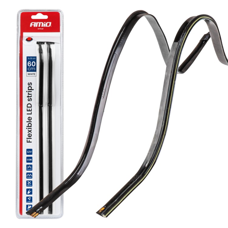 Amio – Ταινία LED COB 12V Λευκή 2x30cm Flexible Πλαϊνού Φωτισμού για Σήμανση & Καθαρό Φως – Σετ 2 Τεμ. (04575/AM) Amio – Ταινία LED COB 12V Λευκή 2x30cm Flexible Πλαϊνού Φωτισμού για Σήμανση & Καθαρό Φως – Σετ 2 Τεμ. (04575/AM)