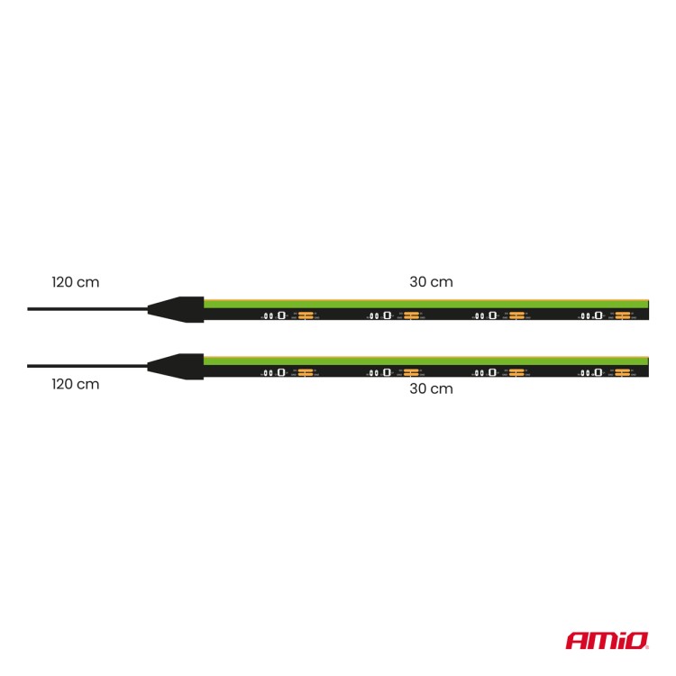 Amio – Ταινία LED COB 12V Πράσινη 2x30cm Flexible Πλαϊνού Φωτισμού για Σήμανση & Εντυπωσιακό Φως – Σετ 2 Τεμ. (04577/AM) Amio – Ταινία LED COB 12V Πράσινη 2x30cm Flexible Πλαϊνού Φωτισμού για Σήμανση & Εντυπωσιακό Φως – Σετ 2 Τεμ. (04577/AM)