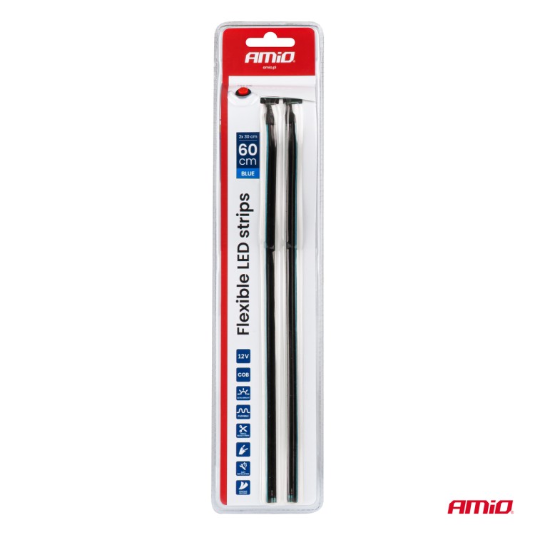 Amio – Ταινία LED COB 12V Μπλε 2x30cm Flexible Πλαϊνού Φωτισμού για Σήμανση & Dynamic Look – Σετ 2 Τεμ. (04578/AM) Amio – Ταινία LED COB 12V Μπλε 2x30cm Flexible Πλαϊνού Φωτισμού για Σήμανση & Dynamic Look – Σετ 2 Τεμ. (04578/AM)