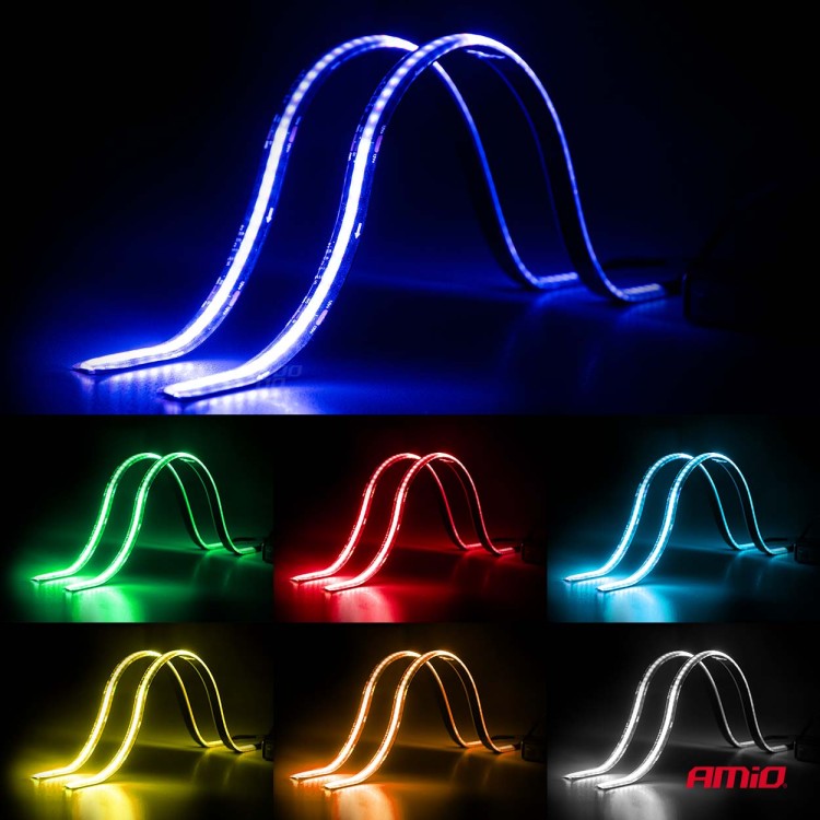Amio – Ταινία LED RGB 12V 2x30cm Flexible με Τηλεχειριστήριο για Πολύχρωμο Εσωτερικό Φωτισμό & Easy Control – Σετ 2 Τεμ. (04579/AM) Amio – Ταινία LED RGB 12V 2x30cm Flexible με Τηλεχειριστήριο για Πολύχρωμο Εσωτερικό Φωτισμό & Easy Control – Σετ 2 Τεμ. (04579/AM)