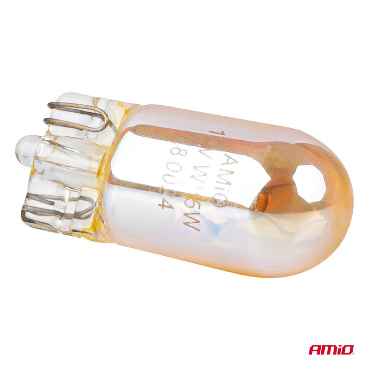 Amio – Λάμπες Αλογόνου WY5W W2.1x9.5d Καρφωτές 12V 5W Πορτοκαλί Lumitec για Φλας & Καθαρή Σήμανση – Σετ 2 Τεμ. (04626/AM) Amio – Λάμπες Αλογόνου WY5W W2.1x9.5d Καρφωτές 12V 5W Πορτοκαλί Lumitec για Φλας & Καθαρή Σήμανση – Σετ 2 Τεμ. (04626/AM)