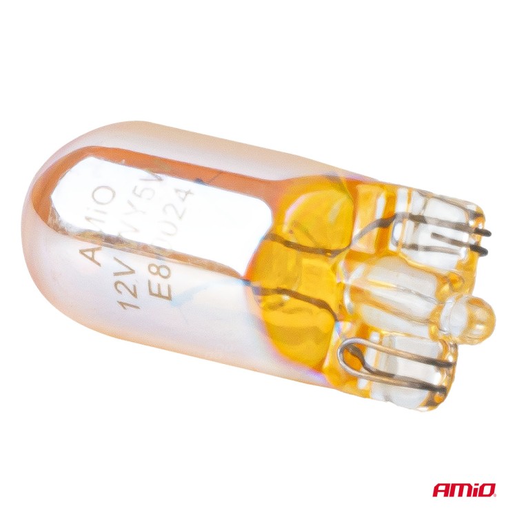 Amio – Λάμπες Αλογόνου WY5W W2.1x9.5d Καρφωτές 12V 5W Πορτοκαλί Lumitec για Φλας & Καθαρή Σήμανση – Σετ 2 Τεμ. (04626/AM) Amio – Λάμπες Αλογόνου WY5W W2.1x9.5d Καρφωτές 12V 5W Πορτοκαλί Lumitec για Φλας & Καθαρή Σήμανση – Σετ 2 Τεμ. (04626/AM)