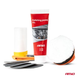 Amio – Kit Ξεθαμπώματος Φαναριών με Αλοιφαδόρο Χειρός Heavy Duty για Ασφαλή Εγκατάσταση & Καθημερινή Χρήση – 1 Κιτ (04793/AM)