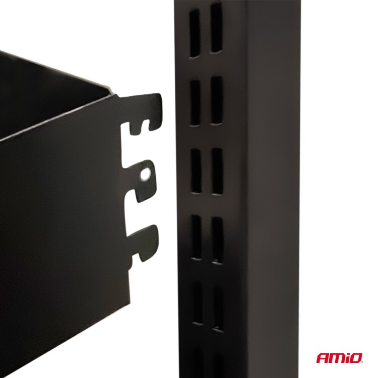 Amio – Σταντ Προϊόντων με 3 Ράφια & 24 Κρεμάστρες για Σταθερή Τοποθέτηση & Επαγγελματική Προβολή – 1 Τεμ. (04803/AM)