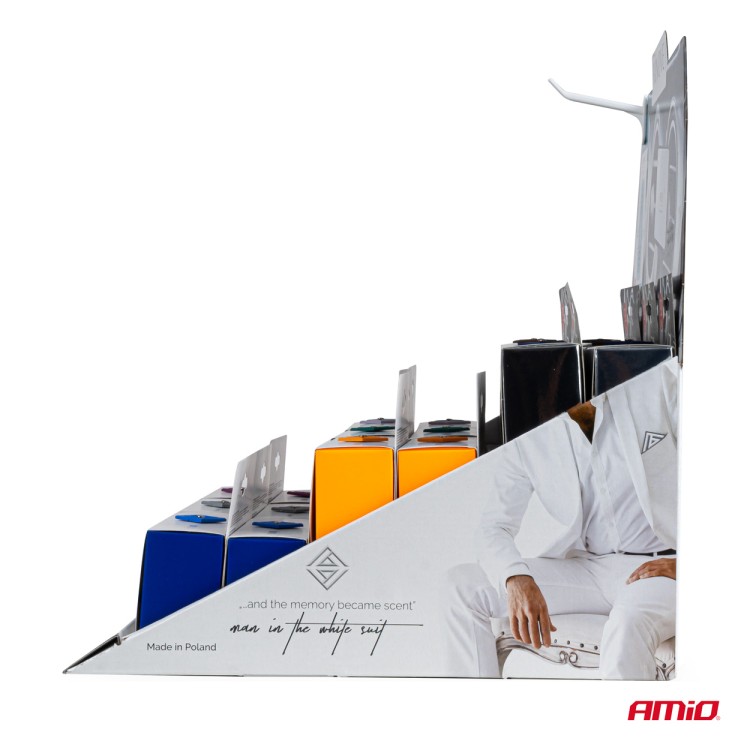 Amio – Χαρτινό Ράφι Display με 18 Αρωματικά Αυτοκινήτου VINOVE για Φρεσκάδα & Καθημερινή Χρήση – Σετ 18 Τεμ. (V0000/AM) Amio – Χαρτινό Ράφι Display με 18 Αρωματικά Αυτοκινήτου VINOVE για Φρεσκάδα & Καθημερινή Χρήση – Σετ 18 Τεμ. (V0000/AM)