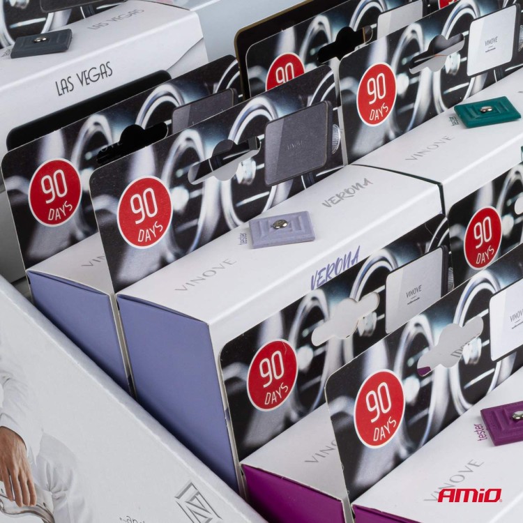 Amio – Χαρτινό Ράφι Display με 18 Αρωματικά Αυτοκινήτου VINOVE για Φρεσκάδα & Καθημερινή Χρήση – Σετ 18 Τεμ. (V0000/AM) Amio – Χαρτινό Ράφι Display με 18 Αρωματικά Αυτοκινήτου VINOVE για Φρεσκάδα & Καθημερινή Χρήση – Σετ 18 Τεμ. (V0000/AM)